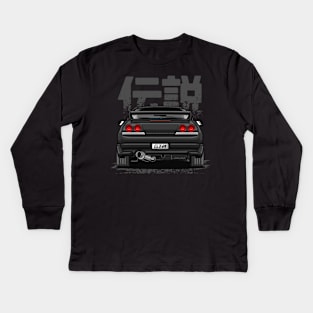 Monster Skyline GTR R33 (Black Obsidian) Kids Long Sleeve T-Shirt